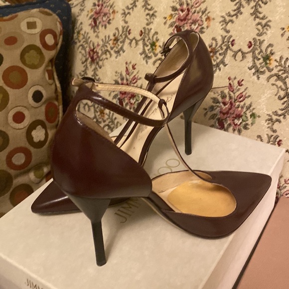 Burgundy  shoes with black heels . Phillip Lim made in Italy - Picture 4 of 11